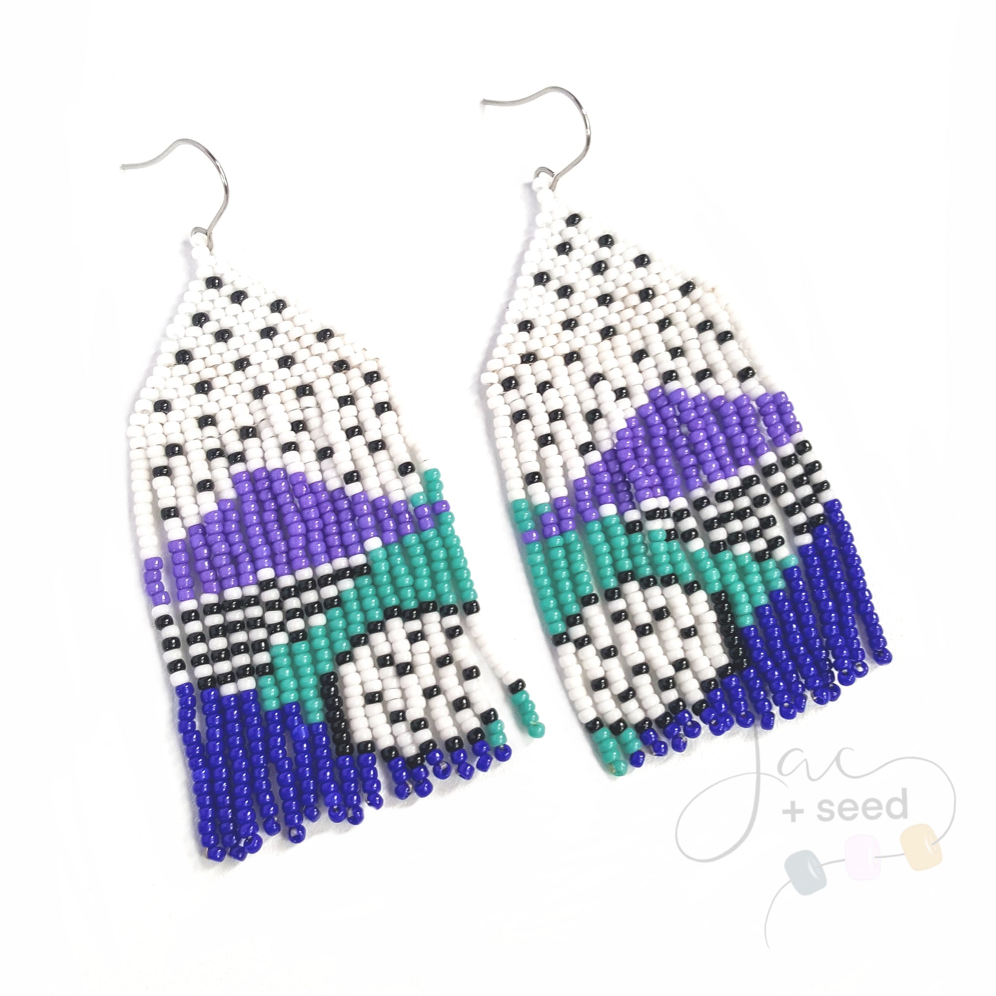 Abstract Fringe Earrings